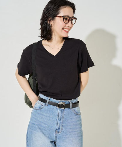 抗菌防臭 接觸涼感 MINT V領 短袖T恤