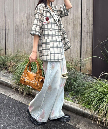 Ciaopanic 網眼 西裝版型 附缶バッジ套裝 西裝外套