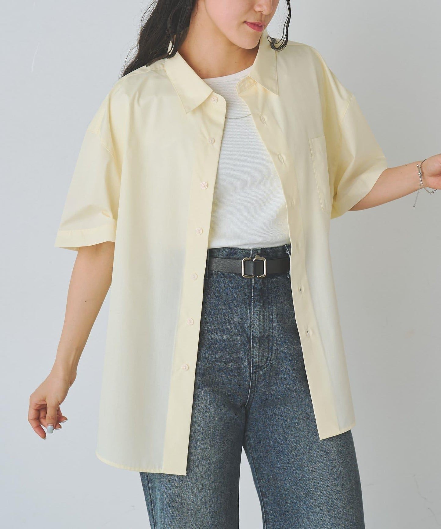 刺繡短袖襯衫