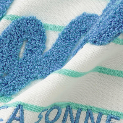 背部Logo條紋短袖T恤