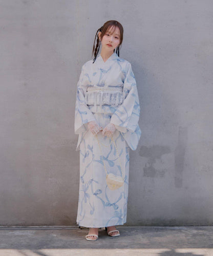 浴衣collection 混合圖案 浴衣三件套