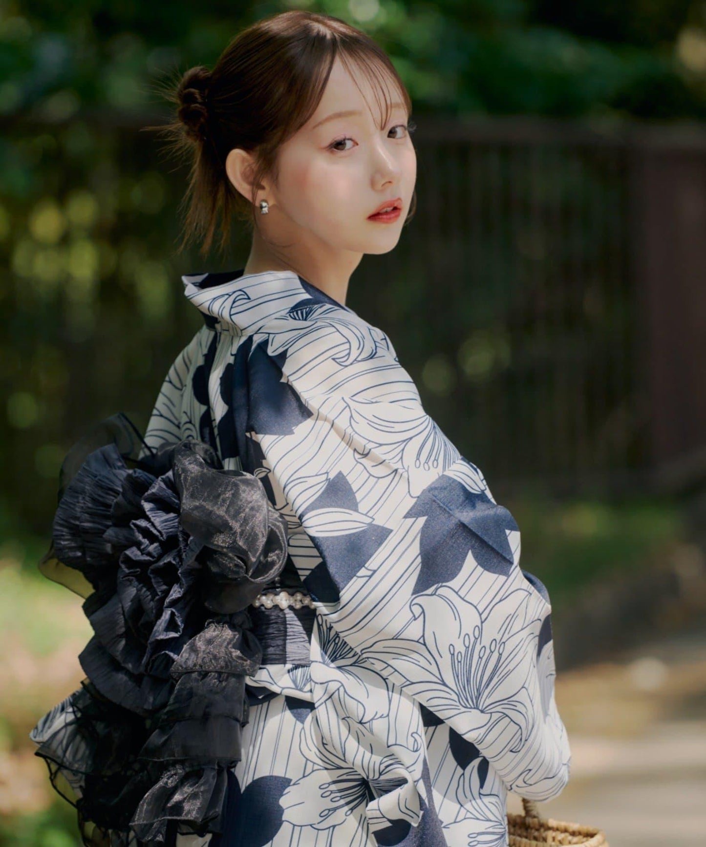浴衣collection 混合圖案 浴衣三件套