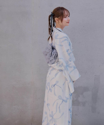 浴衣collection 混合圖案 浴衣三件套