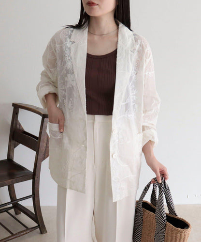 MADE IN INDIA 薄紗刺繡夾克