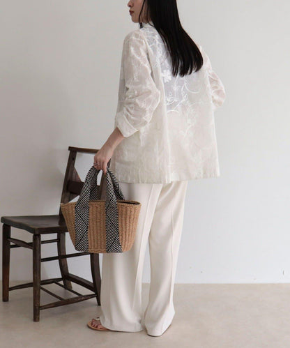 MADE IN INDIA 薄紗刺繡夾克