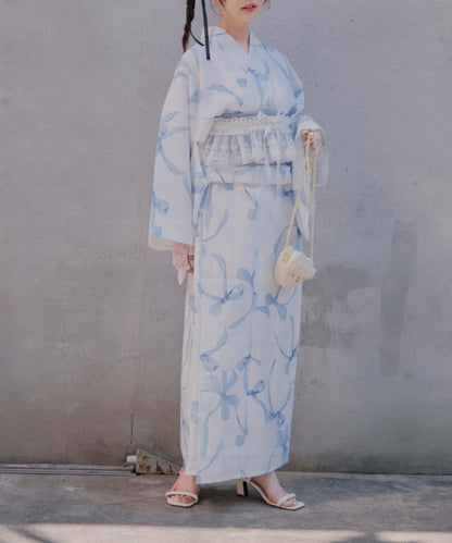 浴衣collection 混合圖案 浴衣三件套