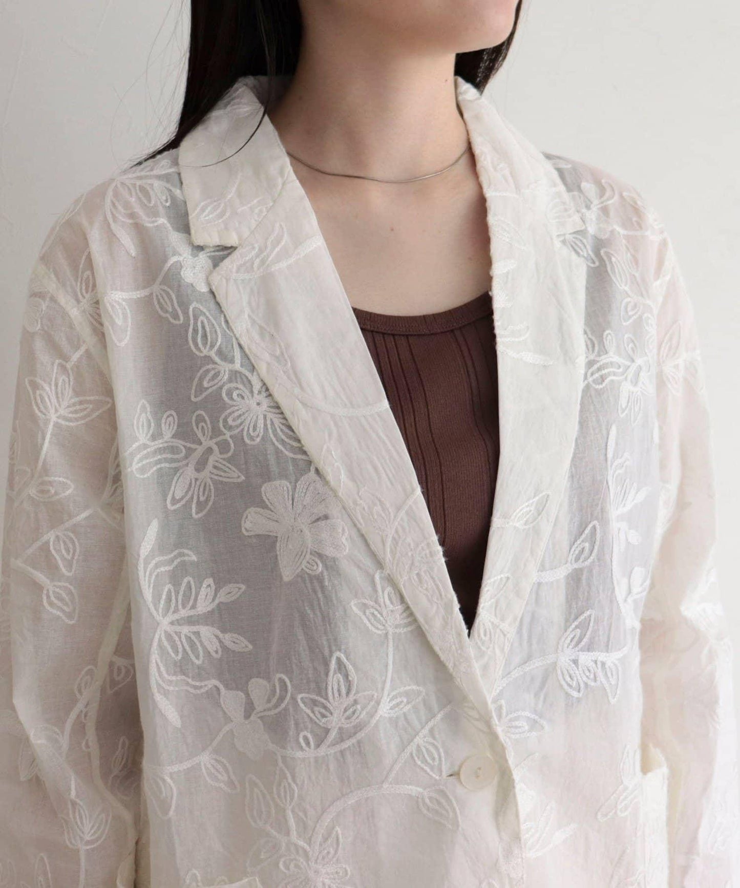 MADE IN INDIA 薄紗刺繡夾克