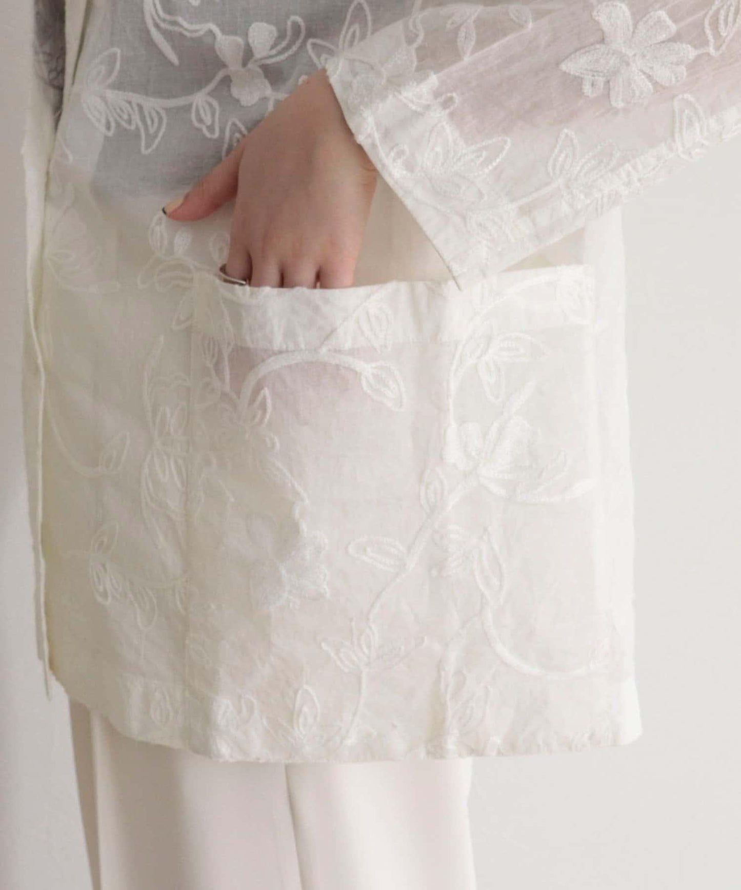 MADE IN INDIA 薄紗刺繡夾克
