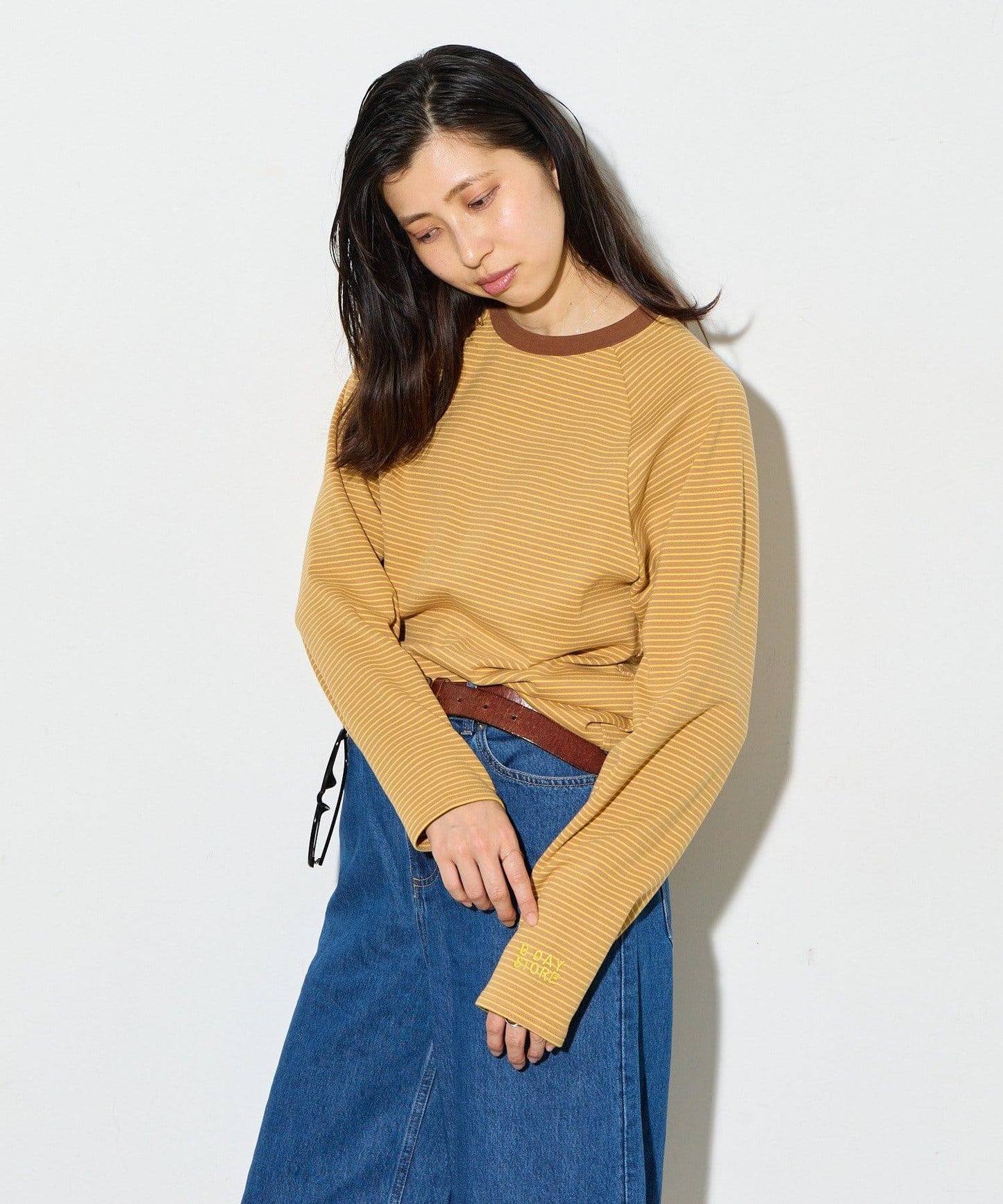 B-DAY STORE 條紋針織上衣