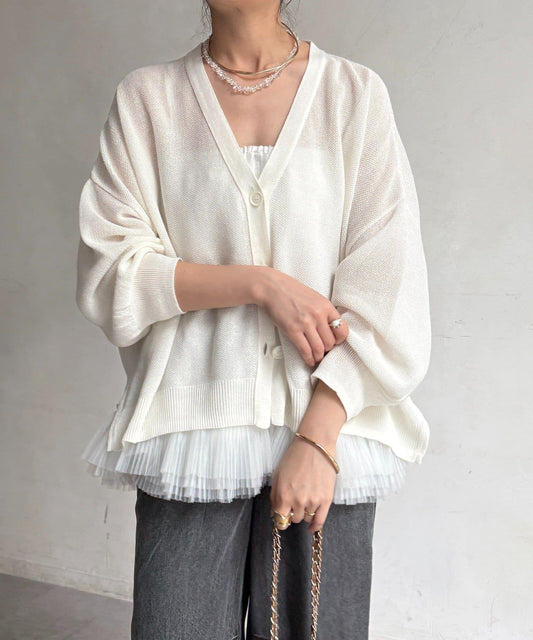 鹿子編織針織開衫