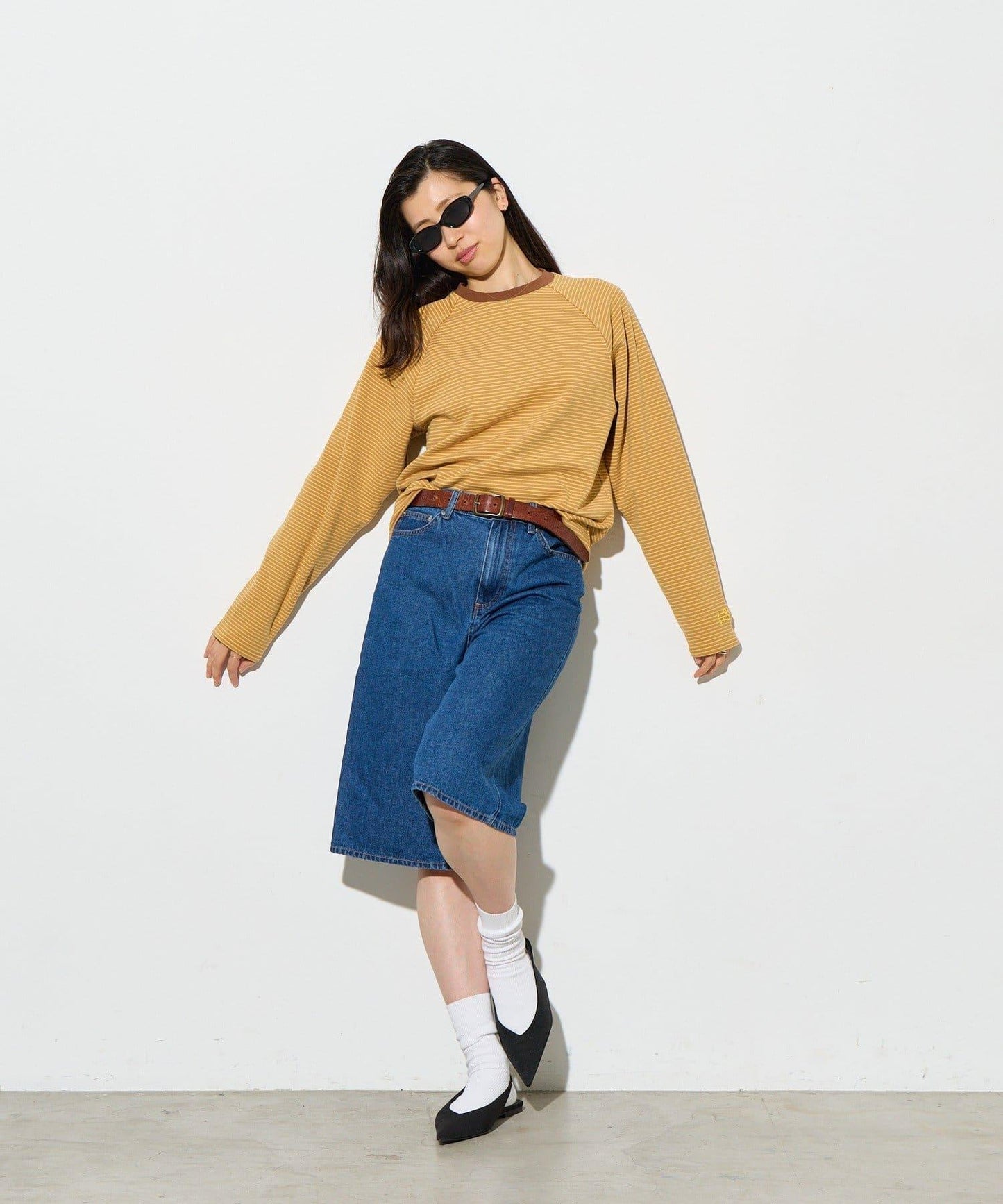 B-DAY STORE 條紋針織上衣