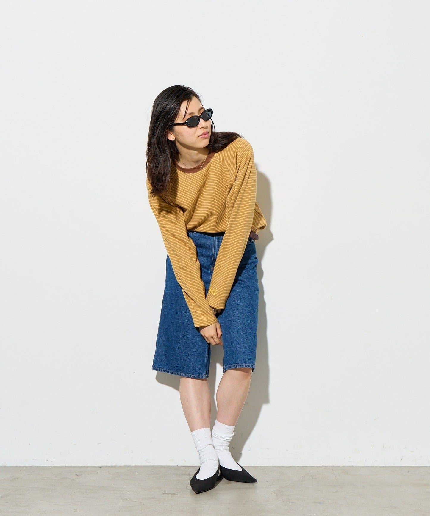 B-DAY STORE 條紋針織上衣