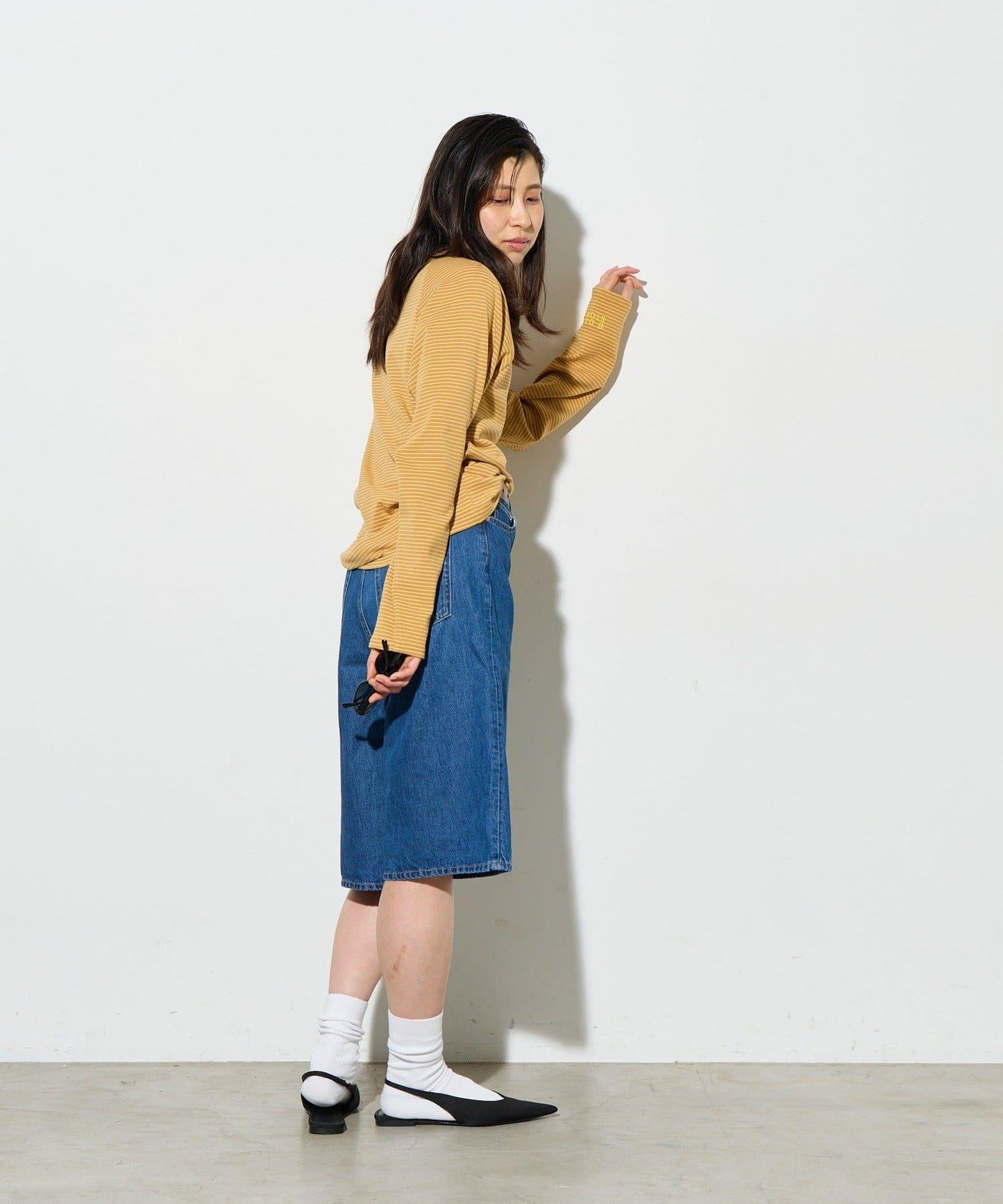 B-DAY STORE 條紋針織上衣