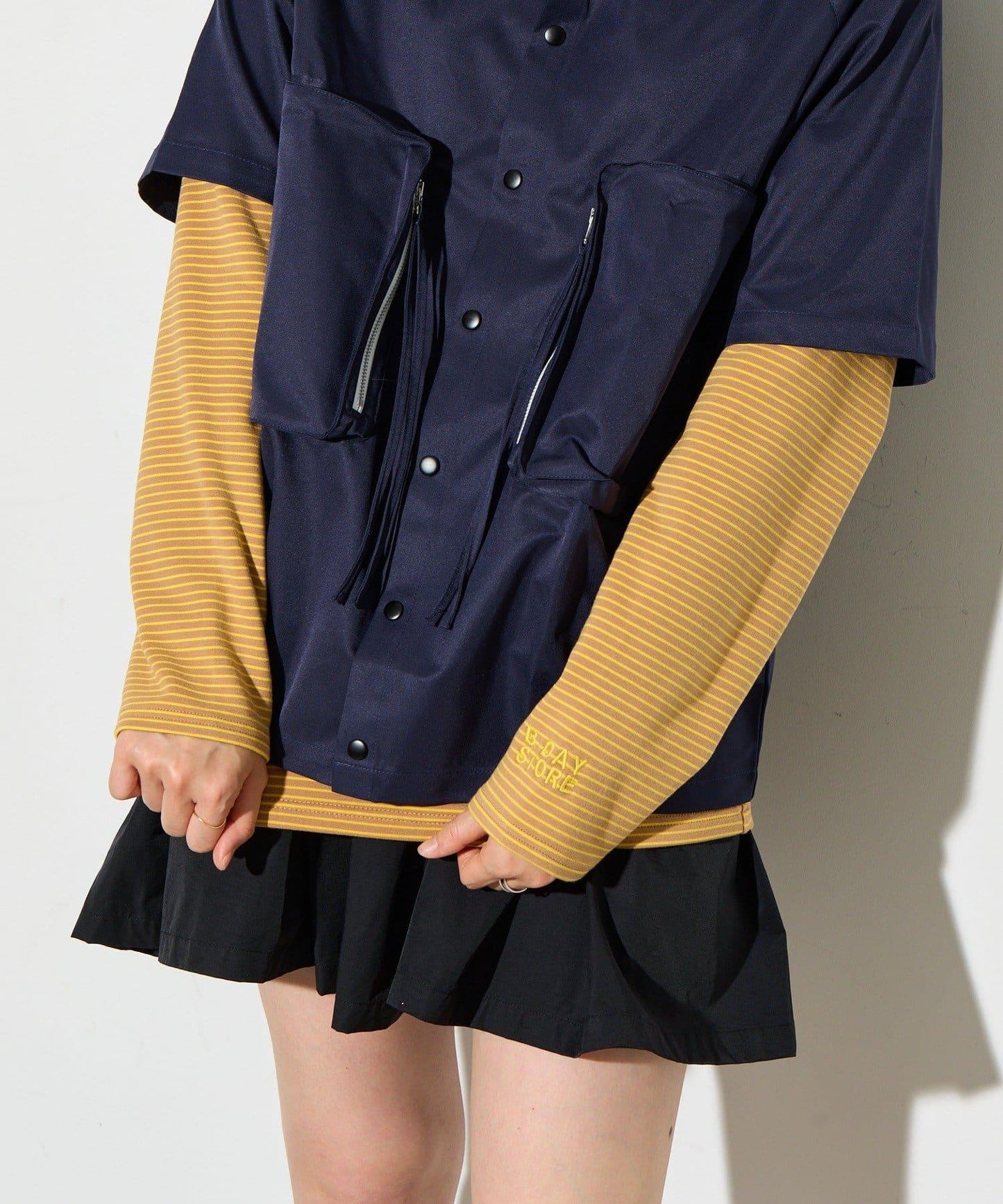 B-DAY STORE 條紋針織上衣
