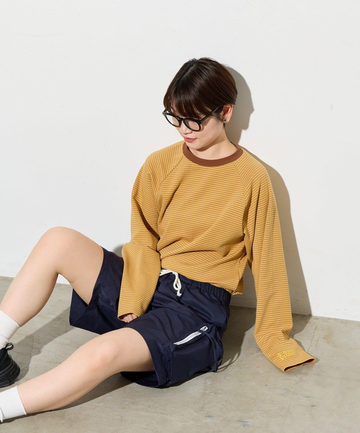 B-DAY STORE 條紋針織上衣