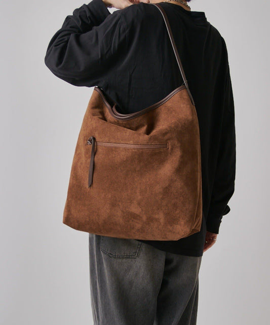麂皮褶襉 Un coeur suede drape one shoulder 單肩包
