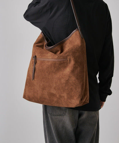 麂皮褶襉 Un coeur suede drape one shoulder 單肩包
