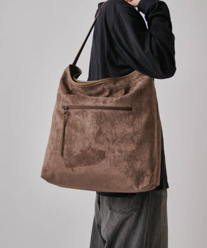 麂皮褶襉 Un coeur suede drape one shoulder 單肩包