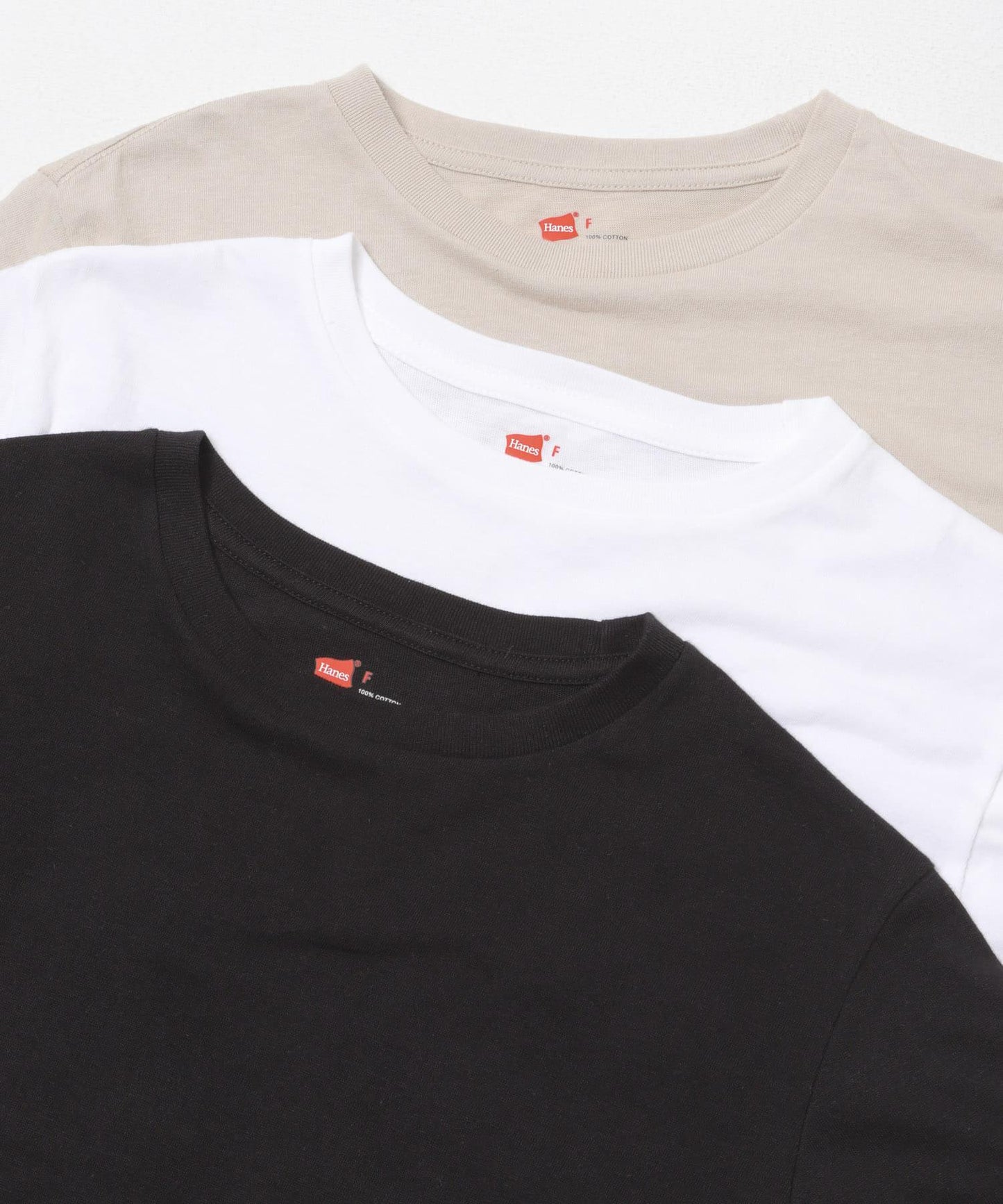 HANES 3P 圓領T恤