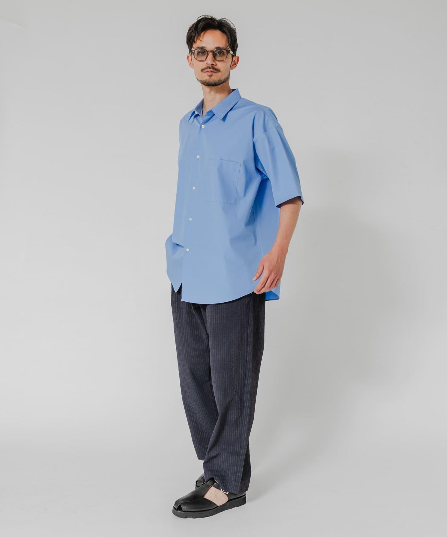 THOMAS MASON 短袖外搭襯衫