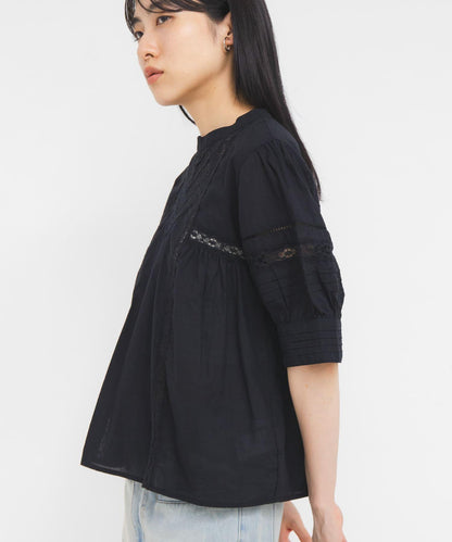 MIX蕾絲細節 女式襯衫