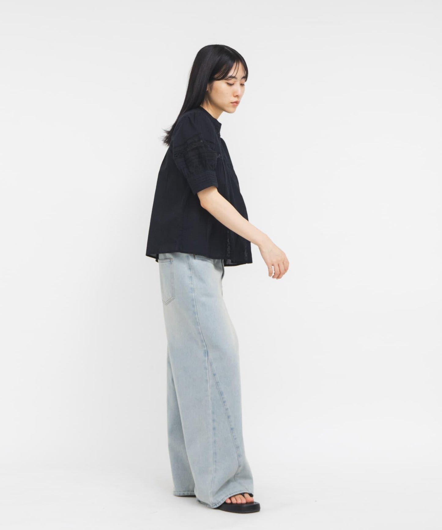 MIX蕾絲細節 女式襯衫