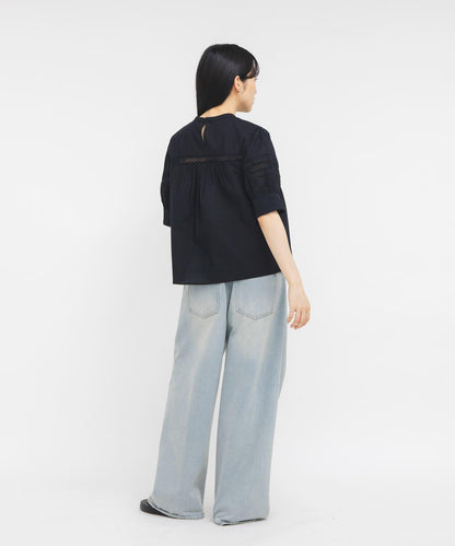 MIX蕾絲細節 女式襯衫