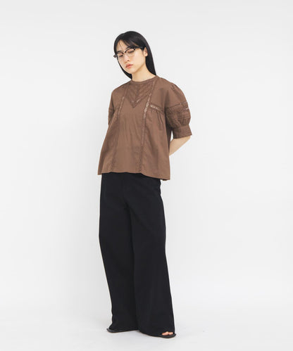 MIX蕾絲細節 女式襯衫