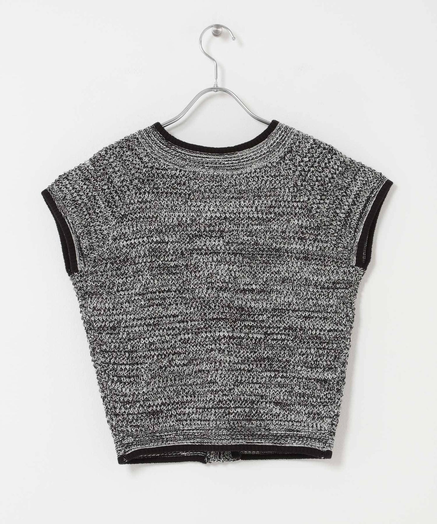 合身混色針織上衣