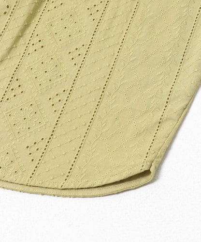 立領 蕾絲 棉質 襯衫