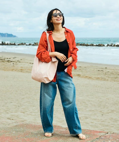 Beach & Festival V領 後背挖空 帶胸墊 吊帶背心