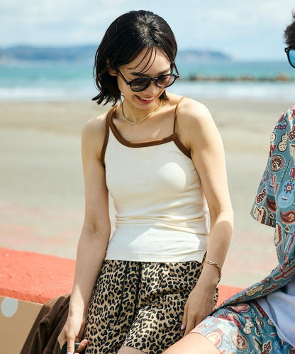 Beach & Festival 不對稱設計 帶胸墊 吊帶背心
