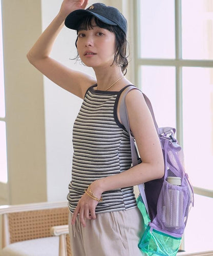 Beach & Festival 帶胸墊 條紋 吊帶背心