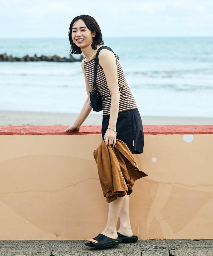 Beach & Festival 帶胸墊 條紋 吊帶背心