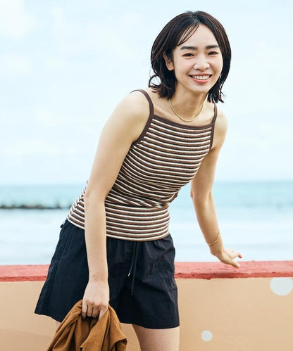 Beach & Festival 帶胸墊 條紋 吊帶背心