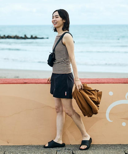 Beach & Festival 鬆緊腰 附束口收納袋 再生尼龍 休閒短褲