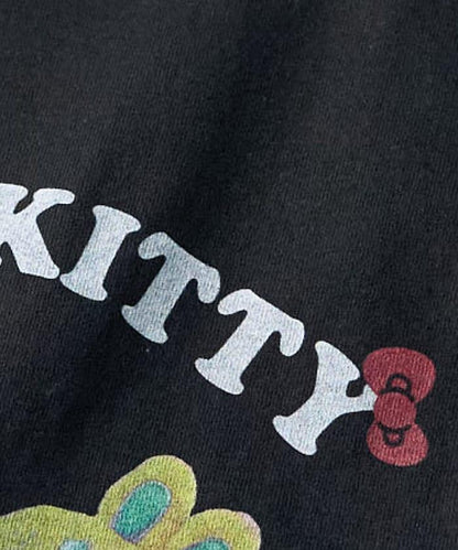 HELLO KITTY（凱蒂貓） うさぎ姿 前幅印花 短袖T恤