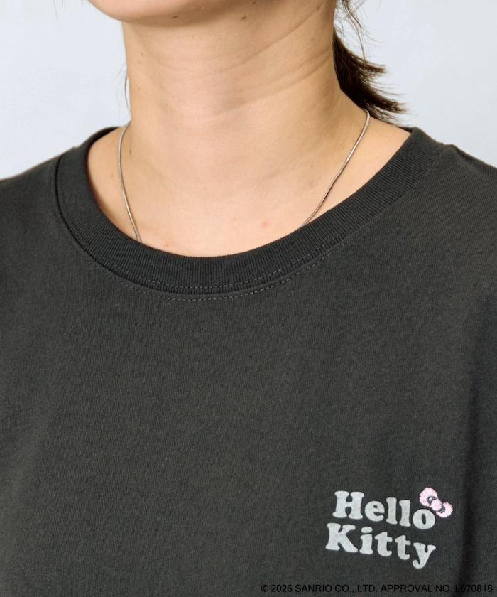HELLO KITTY（凱蒂貓） 兔子造型 背部印花 短袖T恤