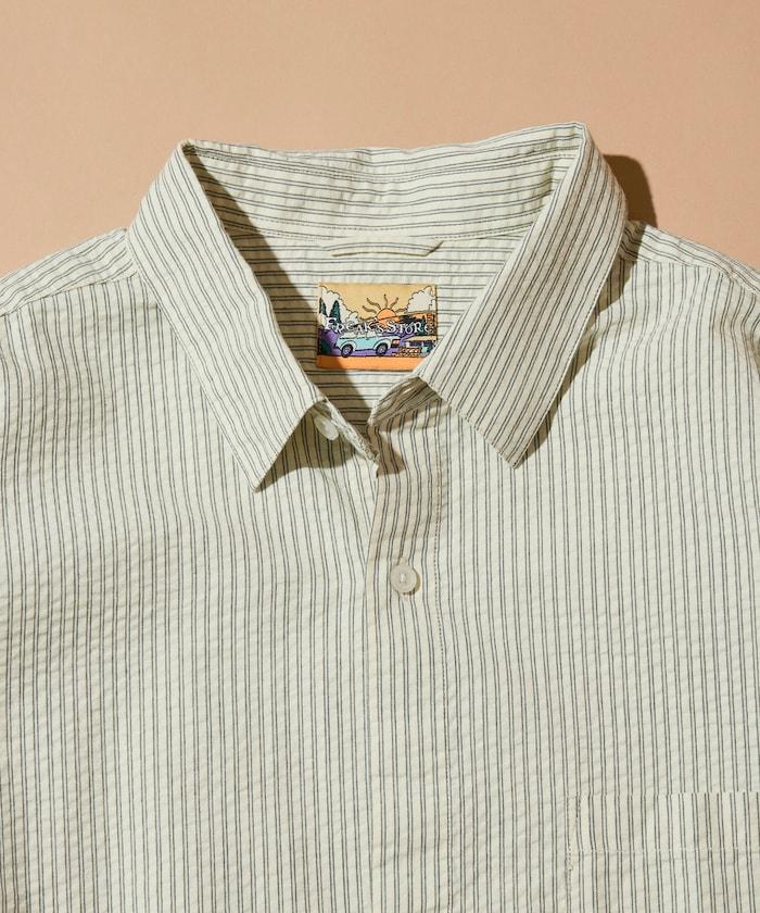 FREAK'S STORE for BEACH & FES 泡泡紗 抽繩 常規領 長袖襯衫