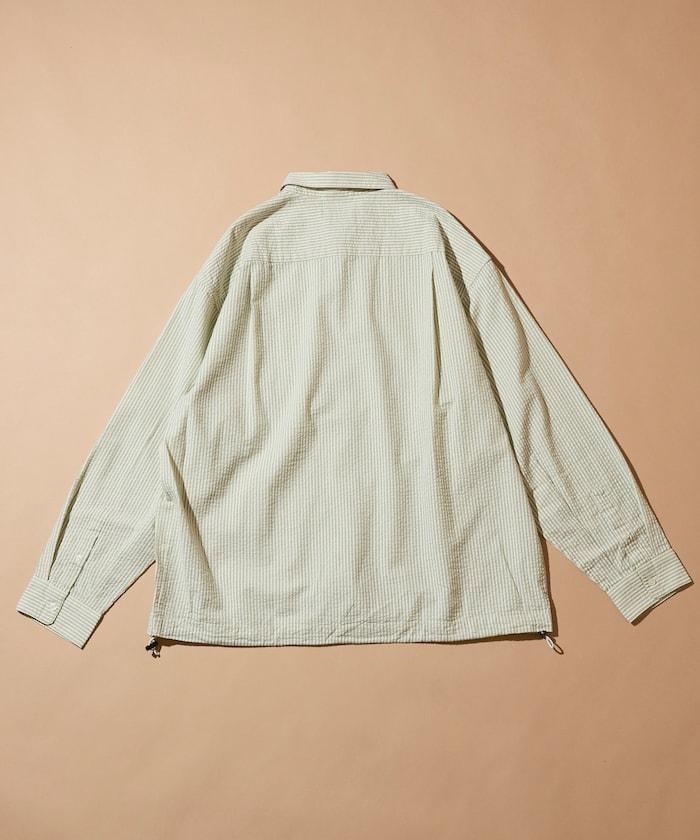 FREAK'S STORE for BEACH & FES 泡泡紗 抽繩 常規領 長袖襯衫