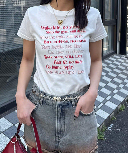 多款圖案 小領口 T恤
