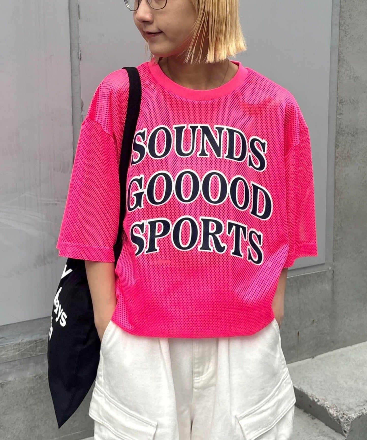 SOUNDS GOOOOD 網眼Logo T恤