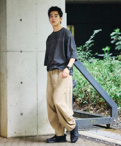 冷染工藝 橄欖球風設計 圓領T恤