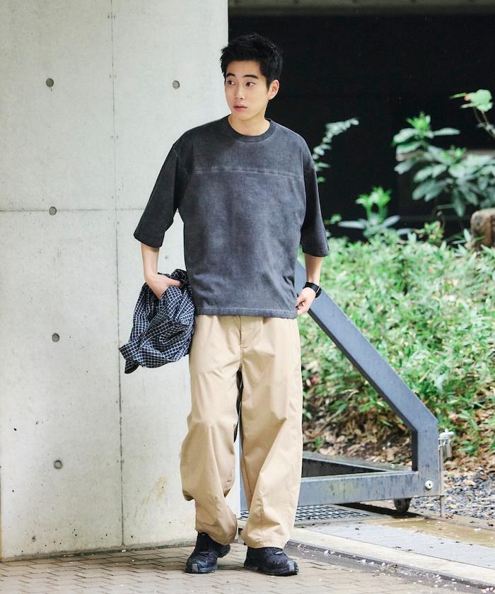 冷染工藝 橄欖球風設計 圓領T恤