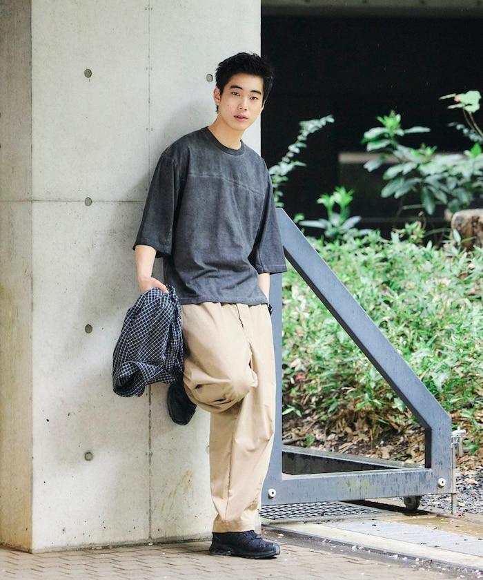 冷染工藝 橄欖球風設計 圓領T恤