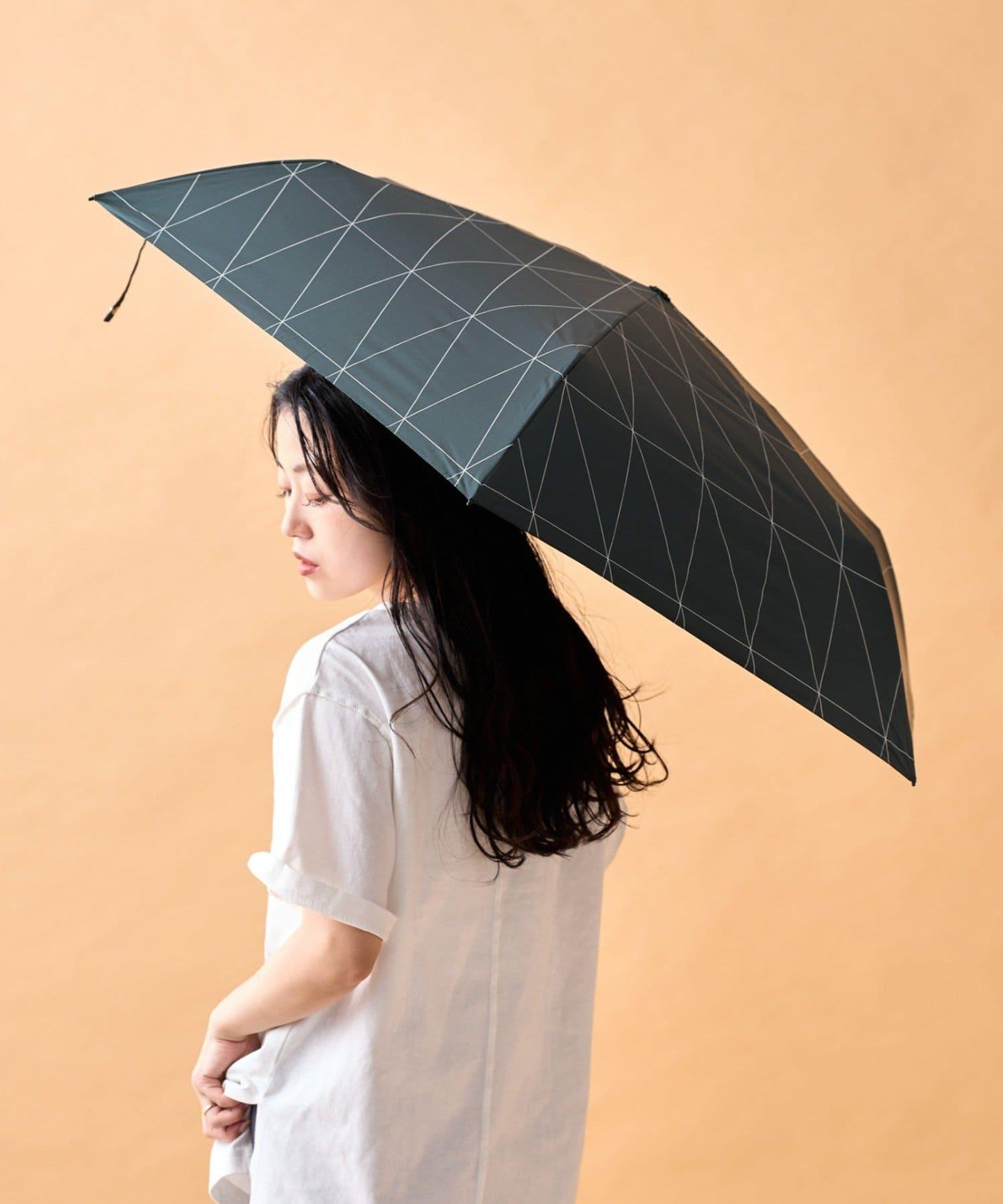 UNISEX 線條角度設計 摺疊傘