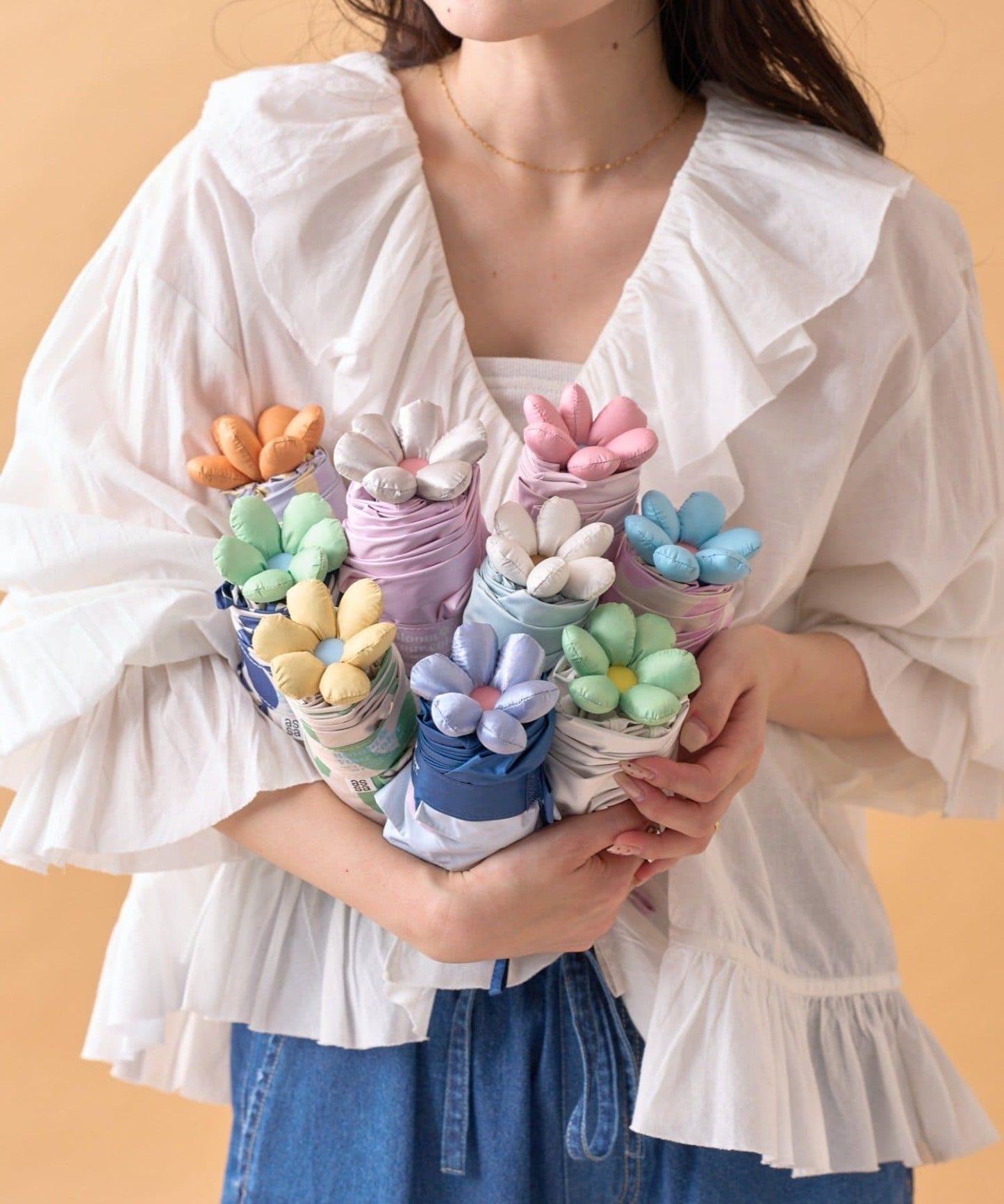 ohana parasol flower 圖案摺疊傘