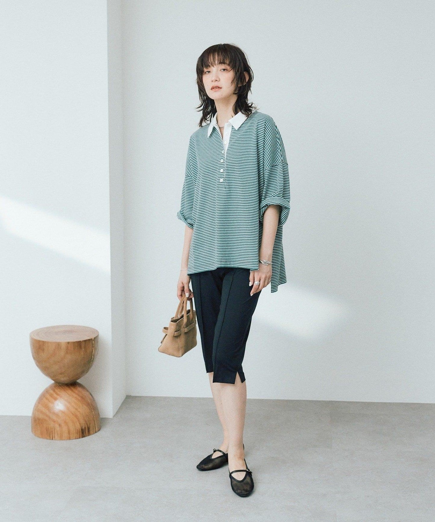 RIVE DROITE 多色條紋Polo衫