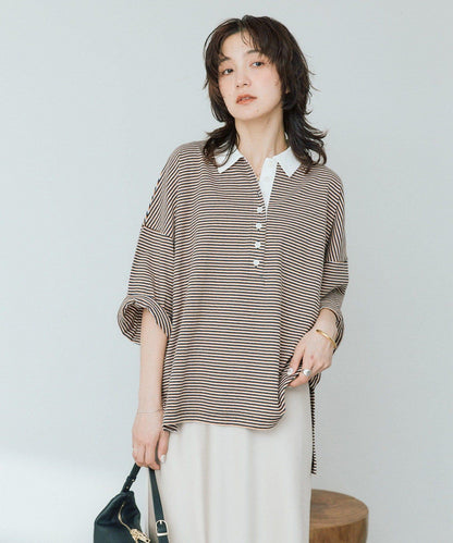 RIVE DROITE 多色條紋Polo衫