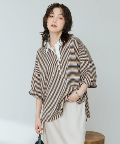 RIVE DROITE 多色條紋Polo衫